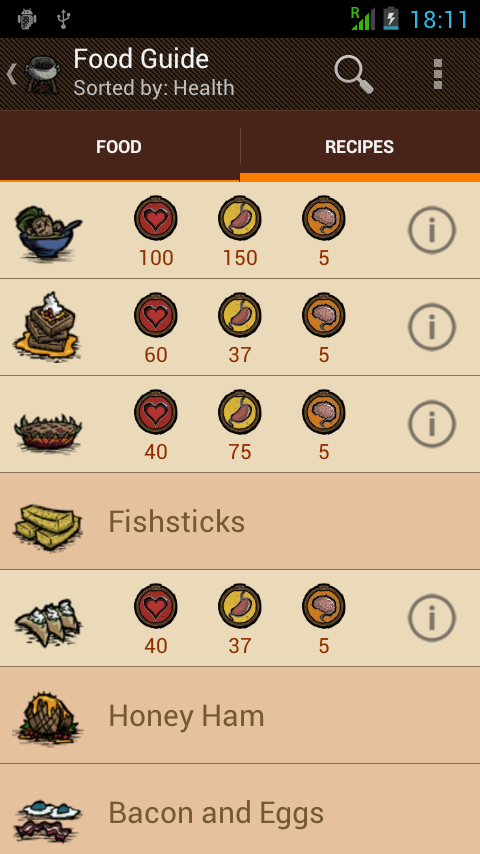 Food Guide for Dont Starve Screen 3