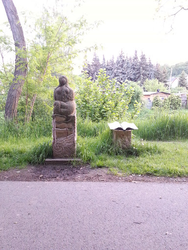 Märchen Pfad Die Nixe Im Teich Portal in Heidenau Saxony Germany