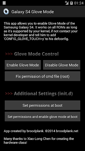 Galaxy S4 Glove Mode