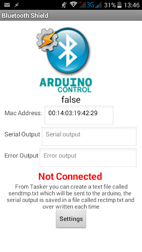 Arduino Bluetooth From Tasker