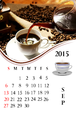 Coffee Cup 2015 Calendar