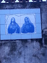 Jesus and Mary Tile Art