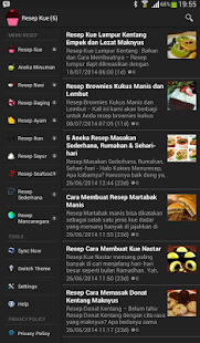Menu Resep Screenshots 0