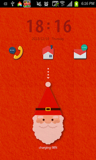 Felt Santa go locker theme