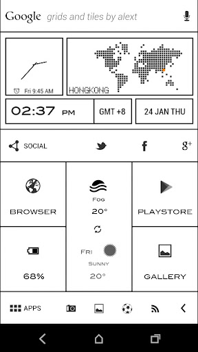 UCCW Theme Grids Tiles