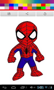 Spidy Coloring Game Kids