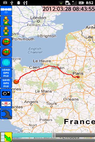 Android application GPS Travel Recorder screenshort