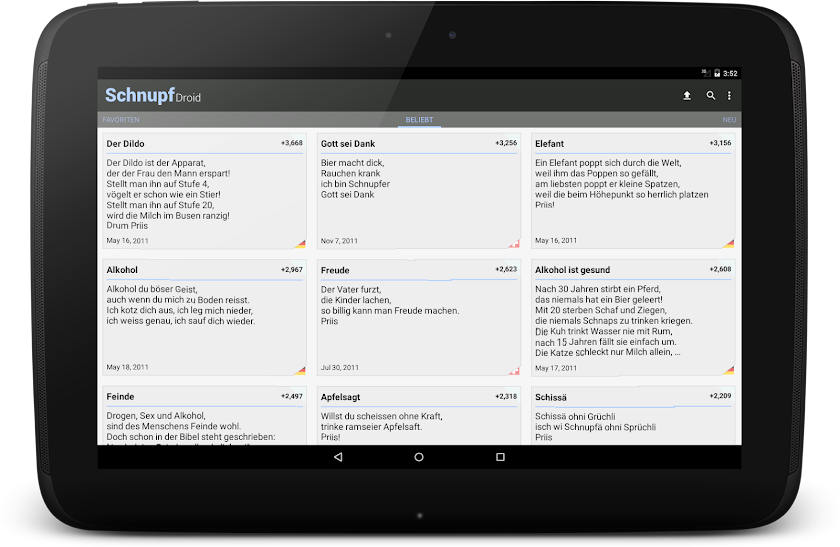 SchnupfDroid Pro Screen 3
