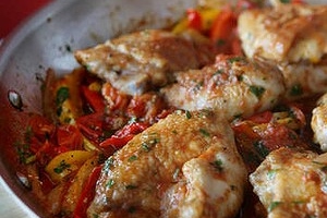 Roman-style chicken with capsicum