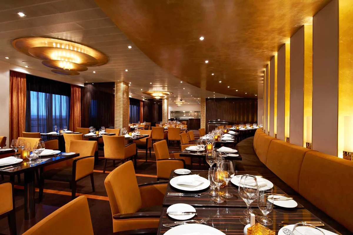Carnival-Breeze-Fahrenheit-555 - Make reservations at Fahrenheit 555, a classy steakhouse, during your Carnival Breeze sailing. Cost is a $35 per person surcharge.