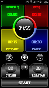 Captura de pantalla de la aplicacion Android Tabata Timer - Pro (Ad free)