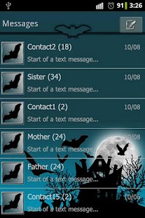 How to mod Halloween theme for GO SMS Pro 1.06 unlimited apk for bluestacks