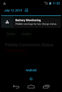 Download Phone Battery Status in Pebble APK