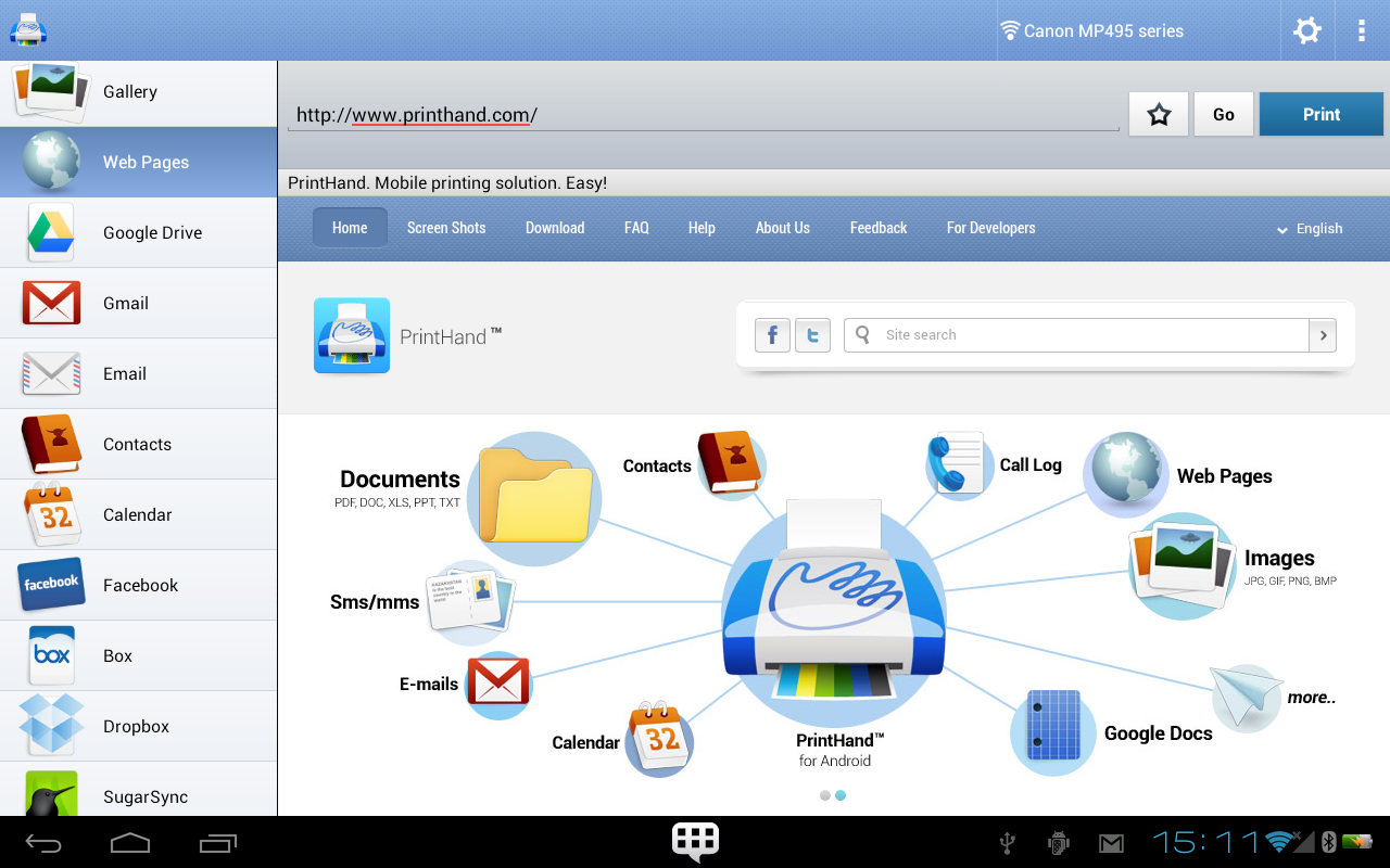 PrintHand Mobile Print Premium - screenshot