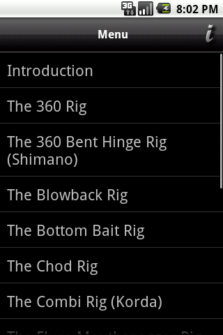 iRigs Lite - Carp Fishing Screen 2