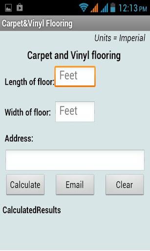 Carpet Vinyl Flooring Calc