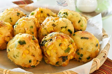 Tofu, Corn, and Chive Fritters
