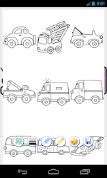 vehicle coloring free game poster 1