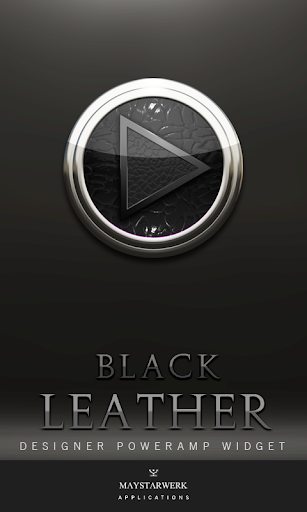 Poweramp Widget Black Leather