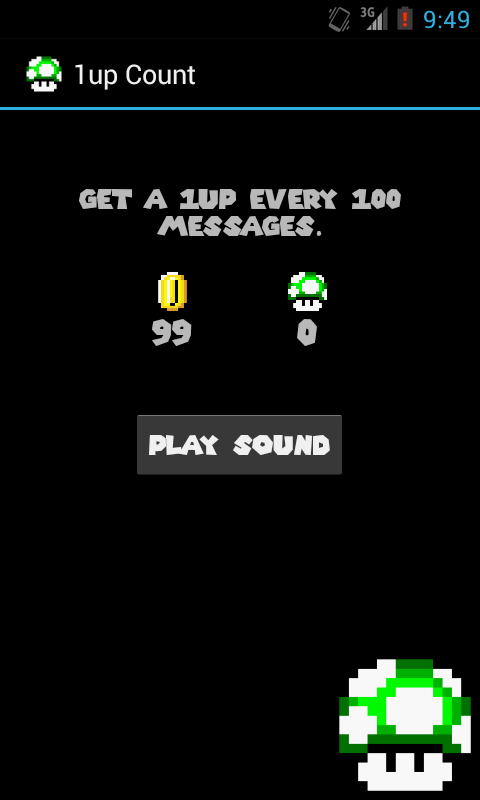 Android application 1up &amp; Coin Sound Theme - Pro screenshort