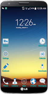Download Perfect Blue LG Home Theme APK