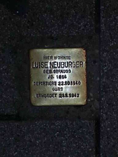 Stolperstein Luise Neuburger