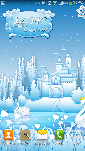 Snowy Swan Lake Live Wallpaper