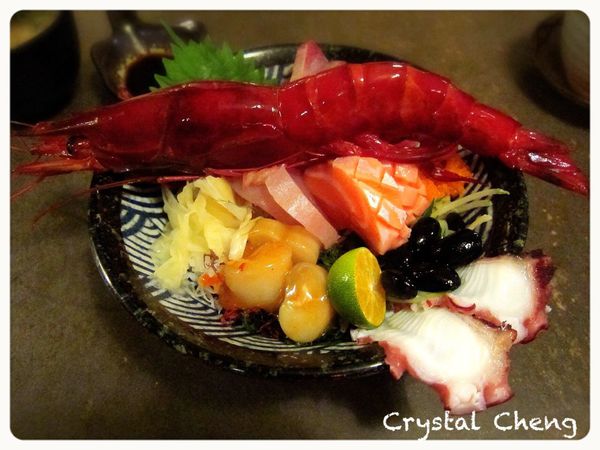 玄馥日本料理 橫躺碗中央霸氣紅通通胭脂蝦 威～滿出界了吶!