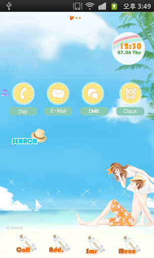 【免費娛樂App】CUKI Themes Couple Summer-APP點子