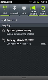 Date in Status Bar Pro Screen 2