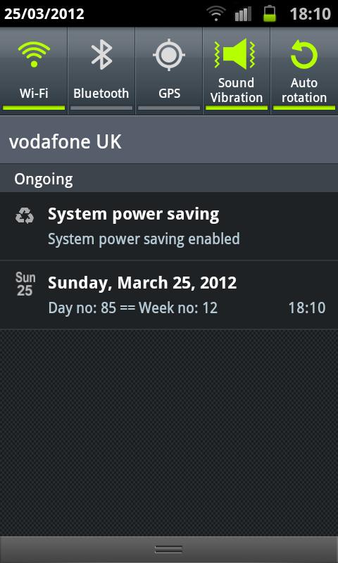 Date in Status Bar Pro Screen 2