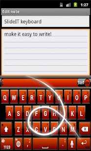 Free SlideIT Orange Metal Skin APK for PC