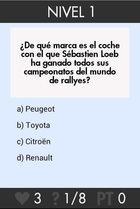 ¿Sabes de coches? Screen 3