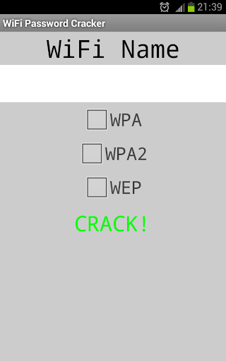 WiFi Password Cracker