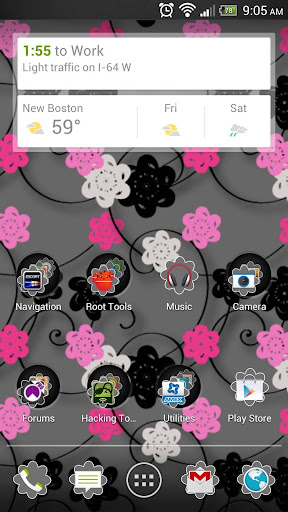 Floral Print Silver v2 Theme