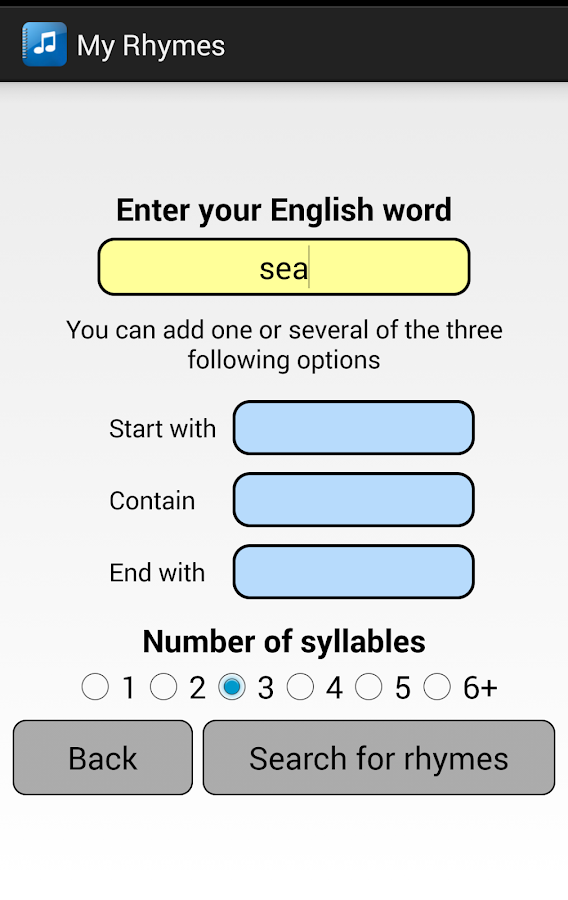 My Rhymes - Android Apps on Google Play