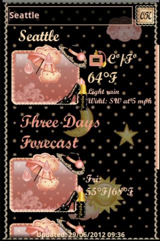 Boutique Weather Widget Screen 2