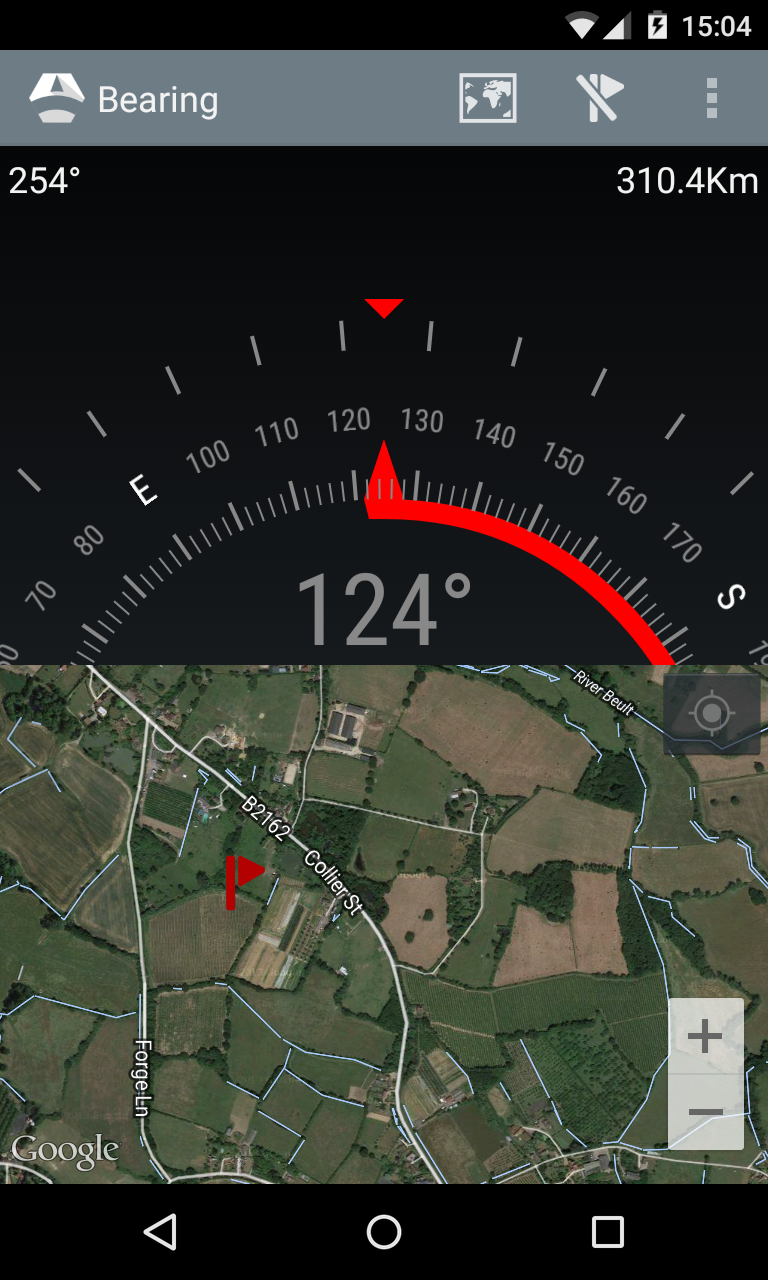Bearing - Android wear compass Screen 3