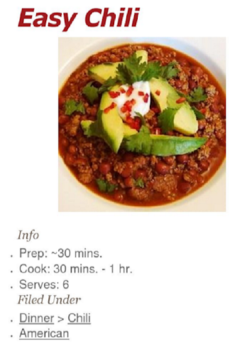 Easy Chili