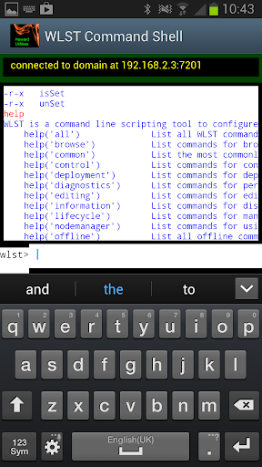 【免費工具App】WLST Command Shell for Android-APP點子