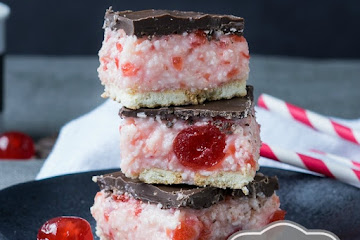 Cherry Ripe Slice
