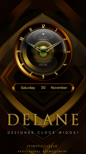 DELANE Designer Clock Widget