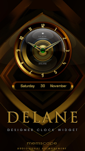 Lastest DELANE Designer Clock Widget APK