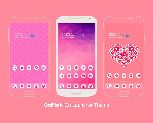 GoPink Free Go Launcher Theme