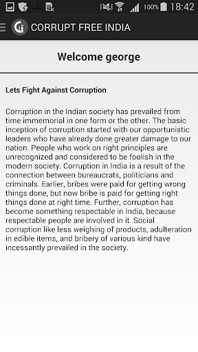 【免費社交App】Corrupt Free India-APP點子