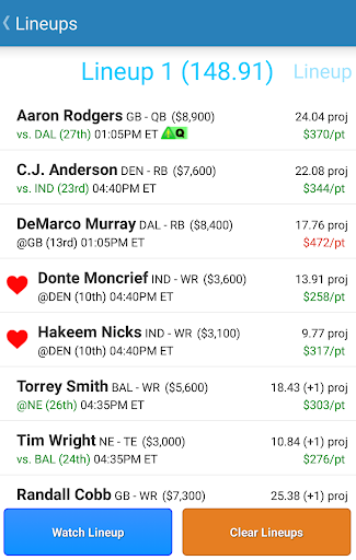 【免費運動App】Optimal Lineups for DraftKings-APP點子