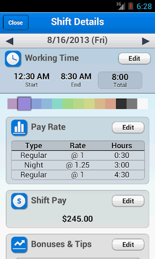 【免費生產應用App】My Wage - Shifts Manager-APP點子