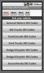 Free SRS-Airbag Code Encyclopedia APK for PC
