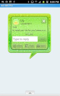 How to download GO SMS - Lemon Lime Glitter 1.1 mod apk for android