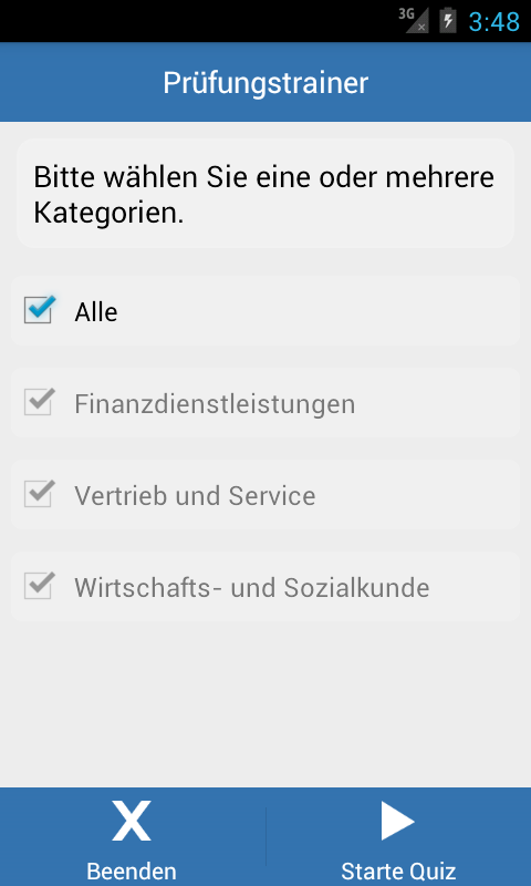 autoKAUFMANN Prüfungstrainer Screen 2